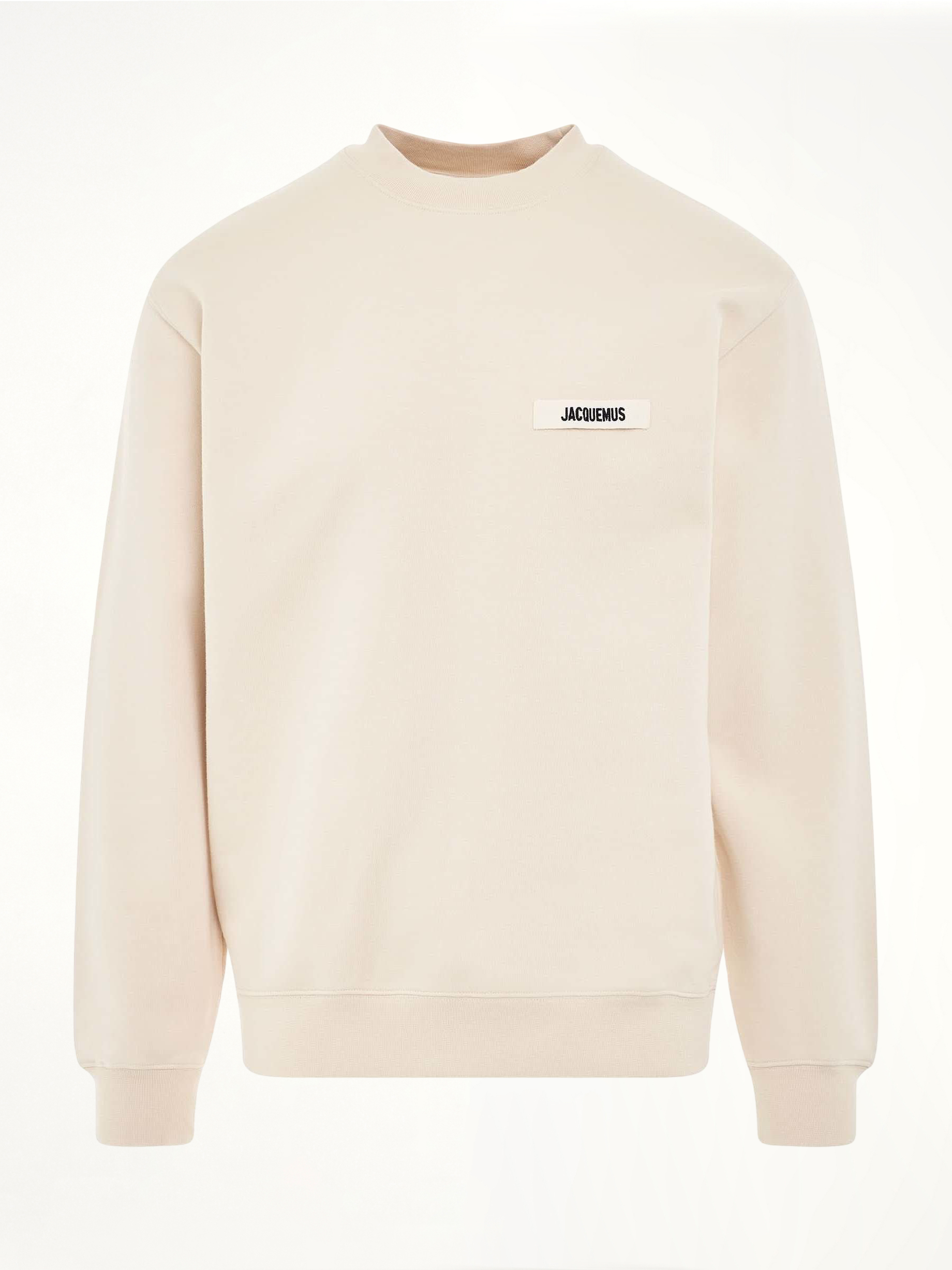 Gros Grain Logo Sweatshirt in Beige