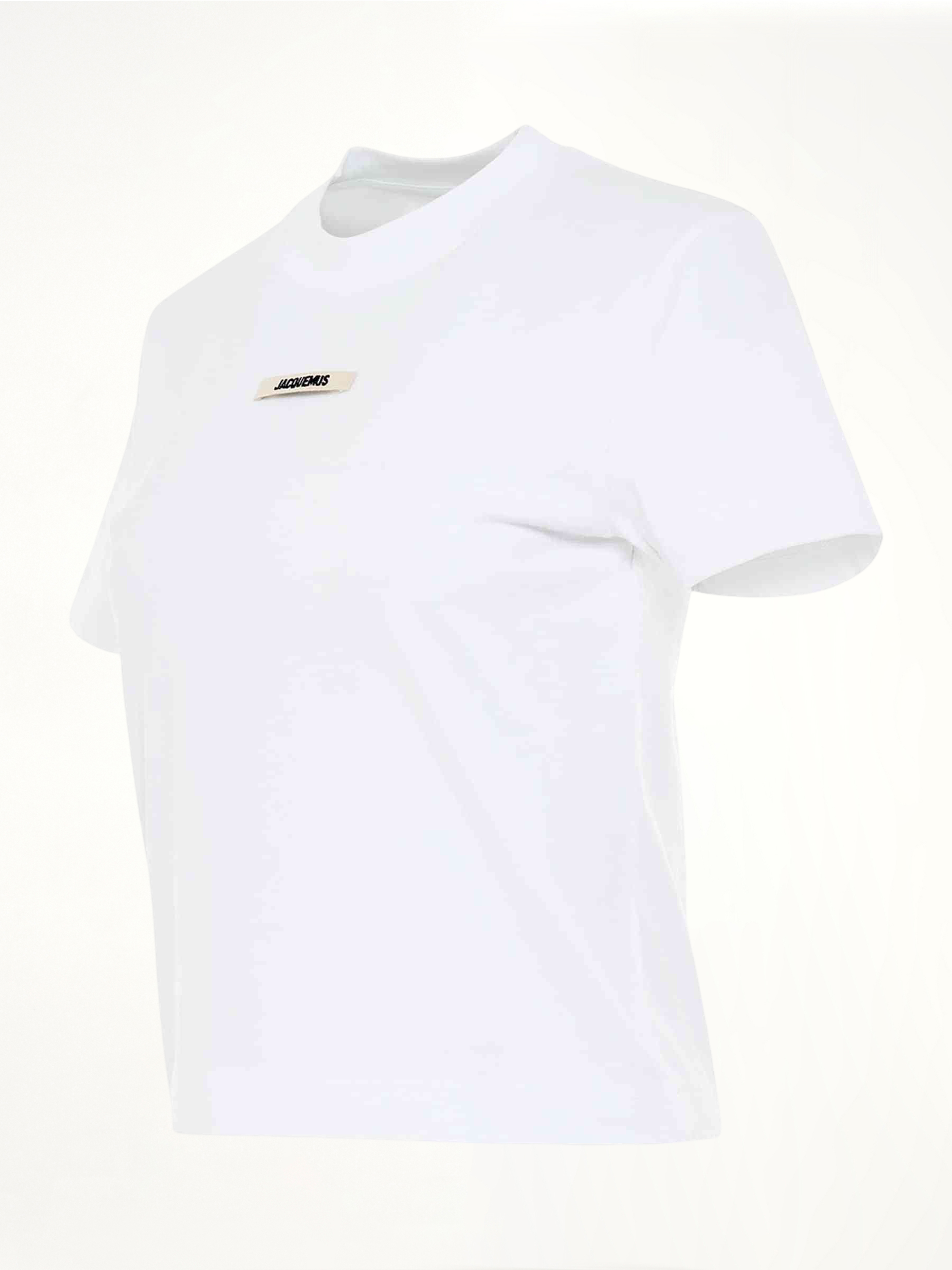 Gros Grain Logo T-Shirt in White