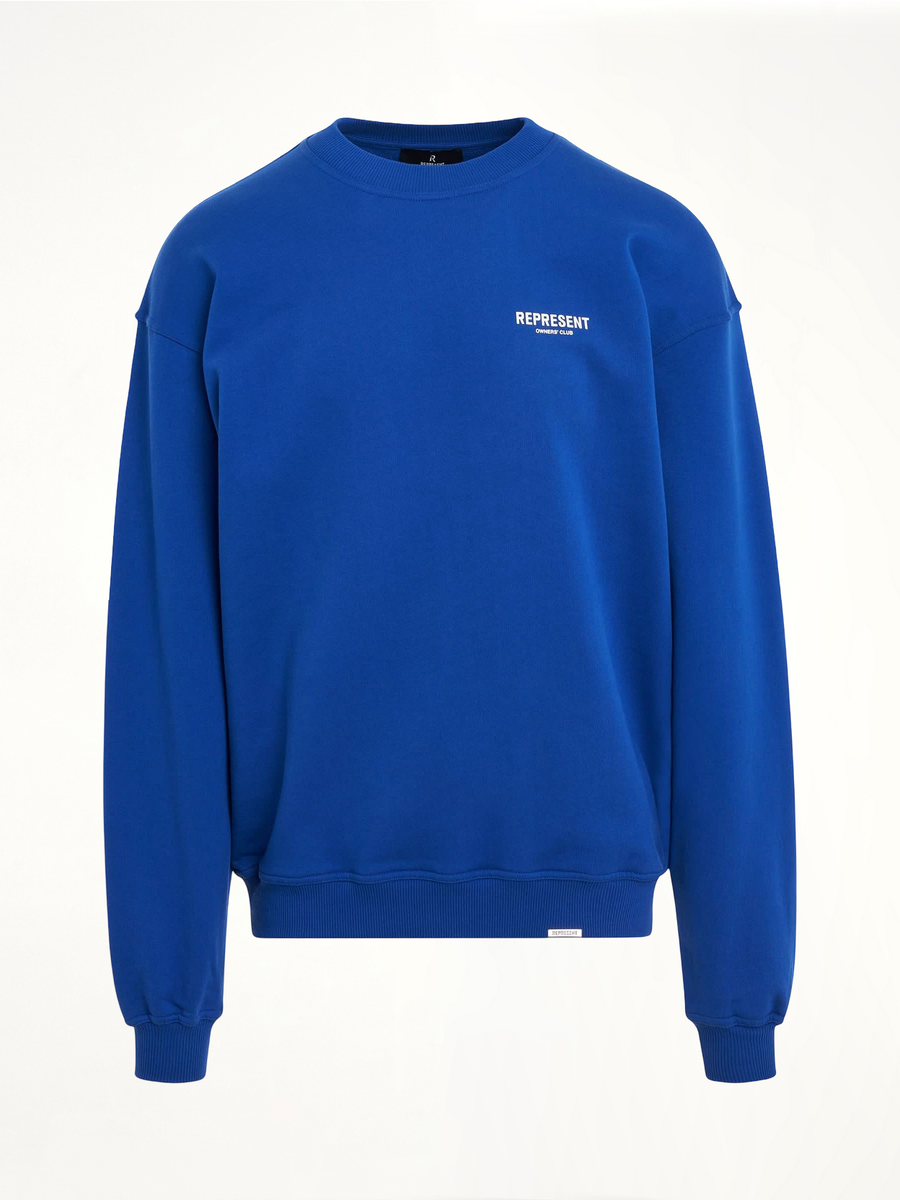 New Represent Owners Club Sweatshirt in Cobalt Blue
