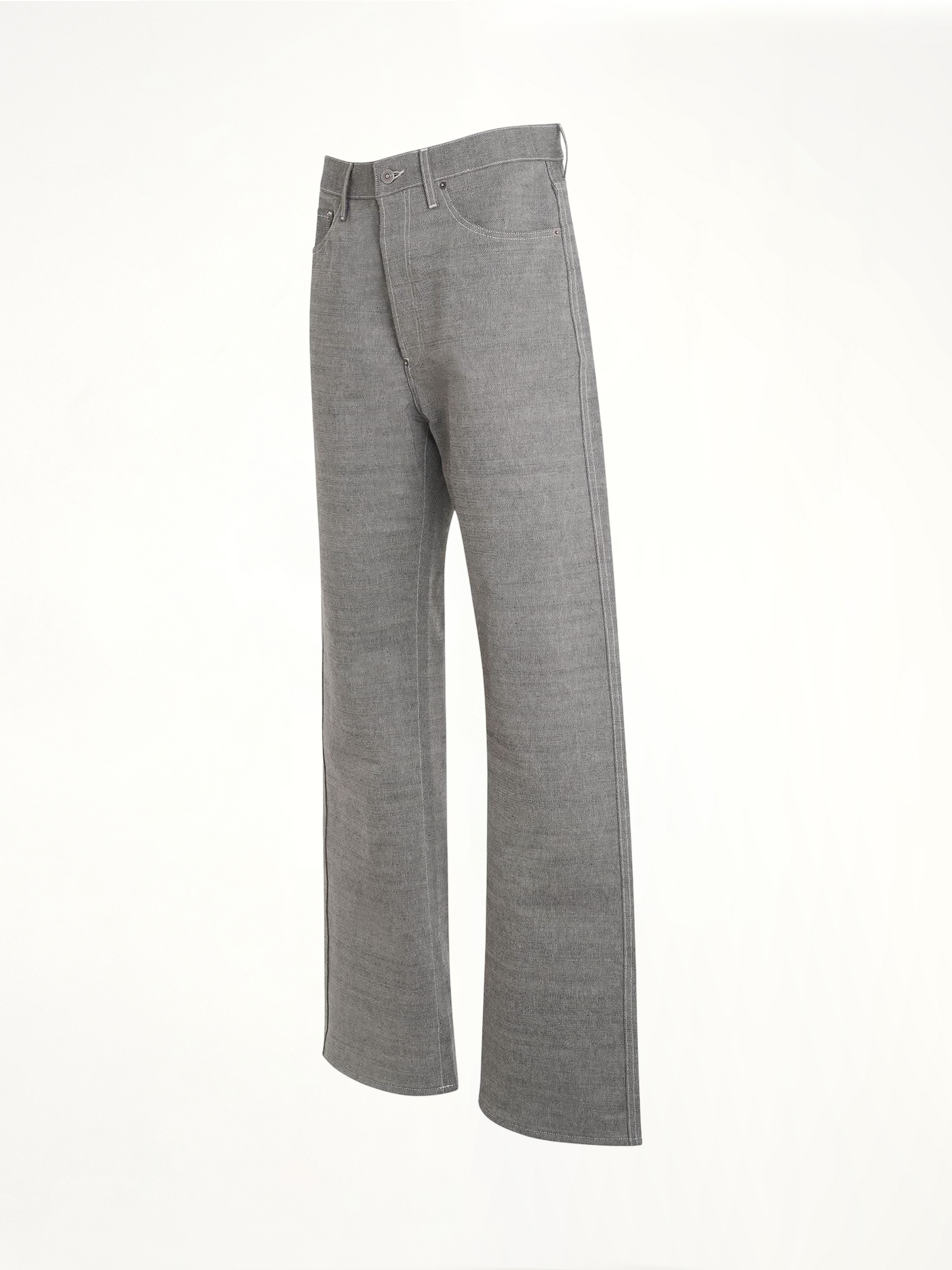Broken Twill 5 Pocket Pants in Caviar
