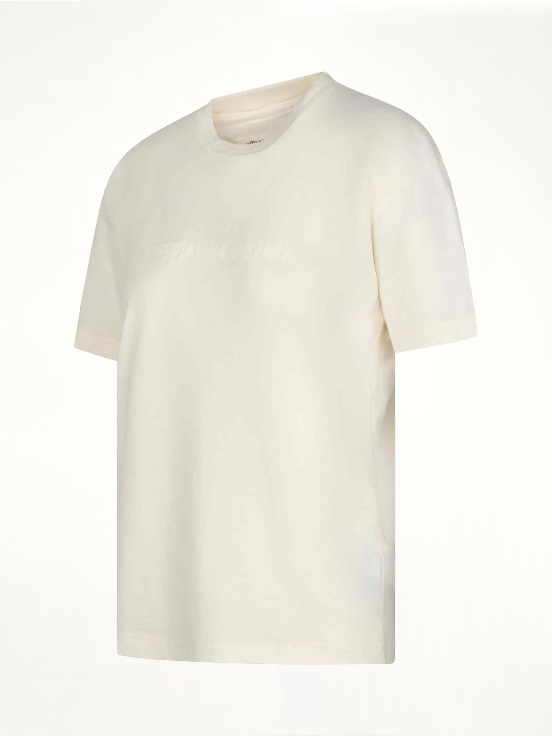Reverse Logo T-Shirt in Ivory