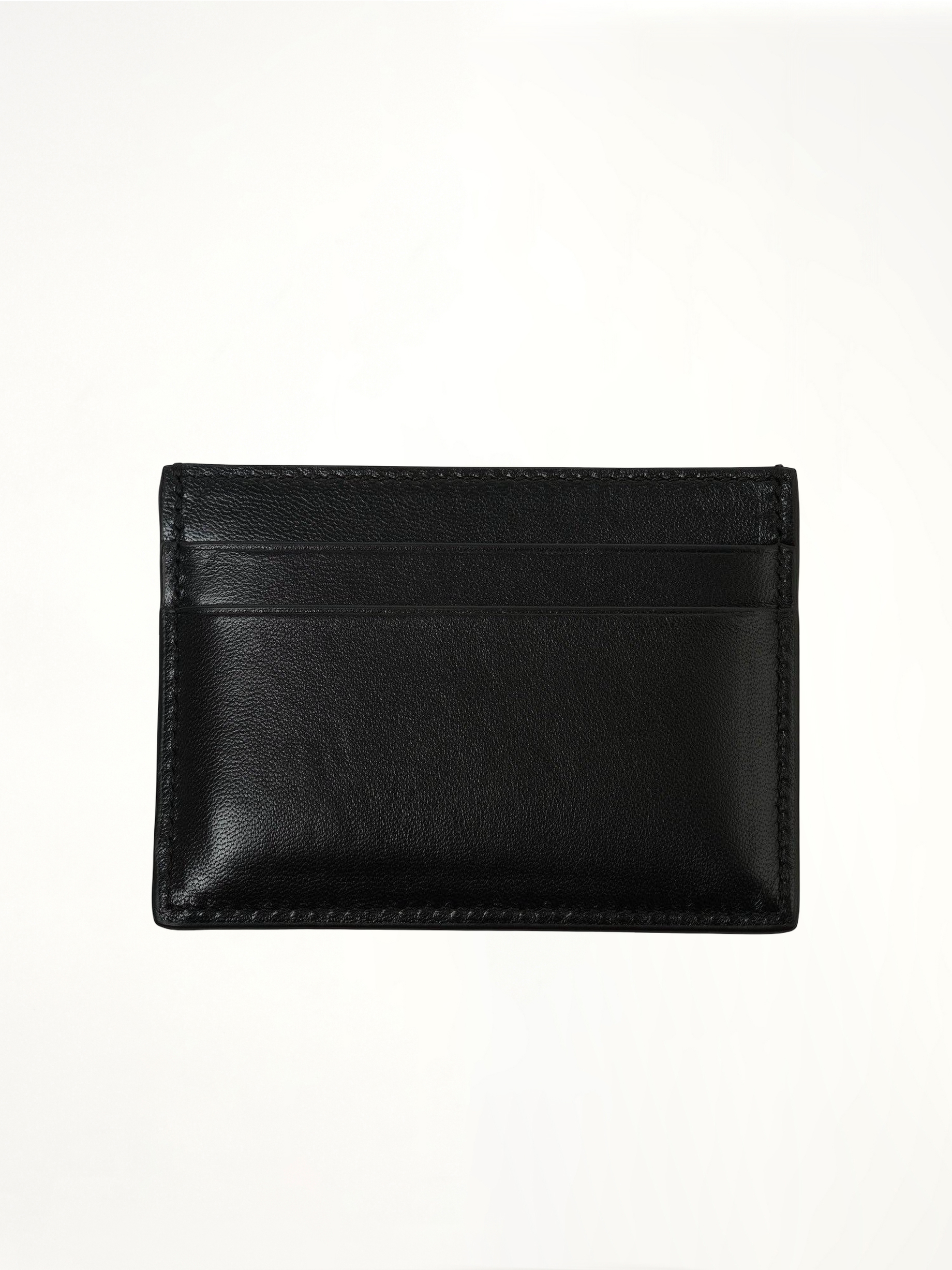 Anagram Puffer Plain Card Holder in Black
