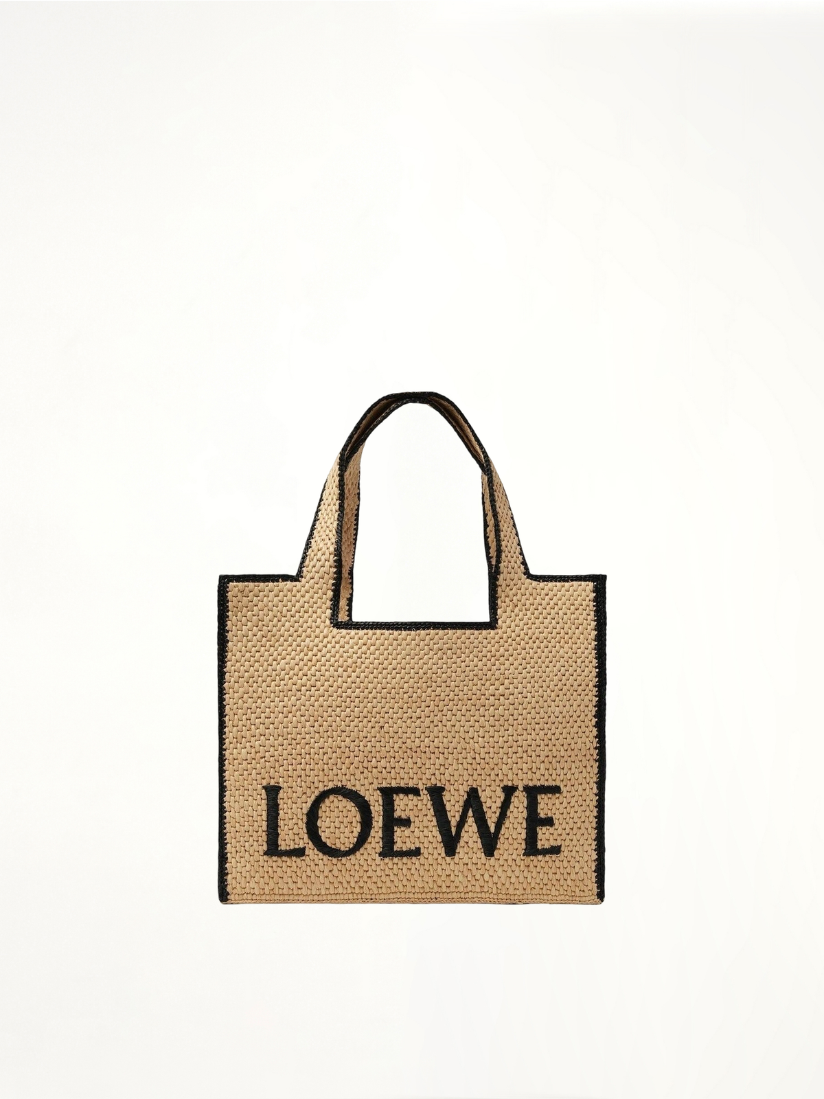 Loewe Font Tote Large Bag in Natural
