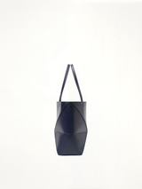Puzzle Fold Tote Medium in Abyss Blue