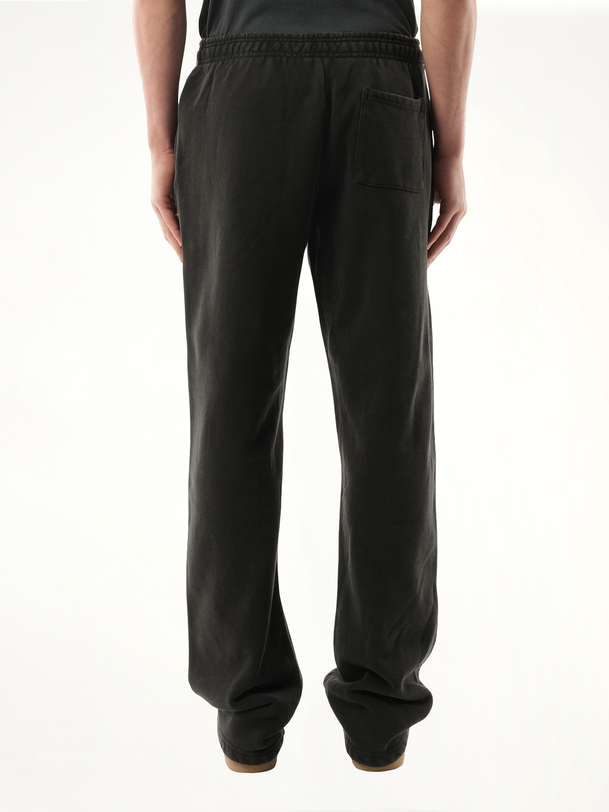 Straight-Leg Sweatpants in Washed Black