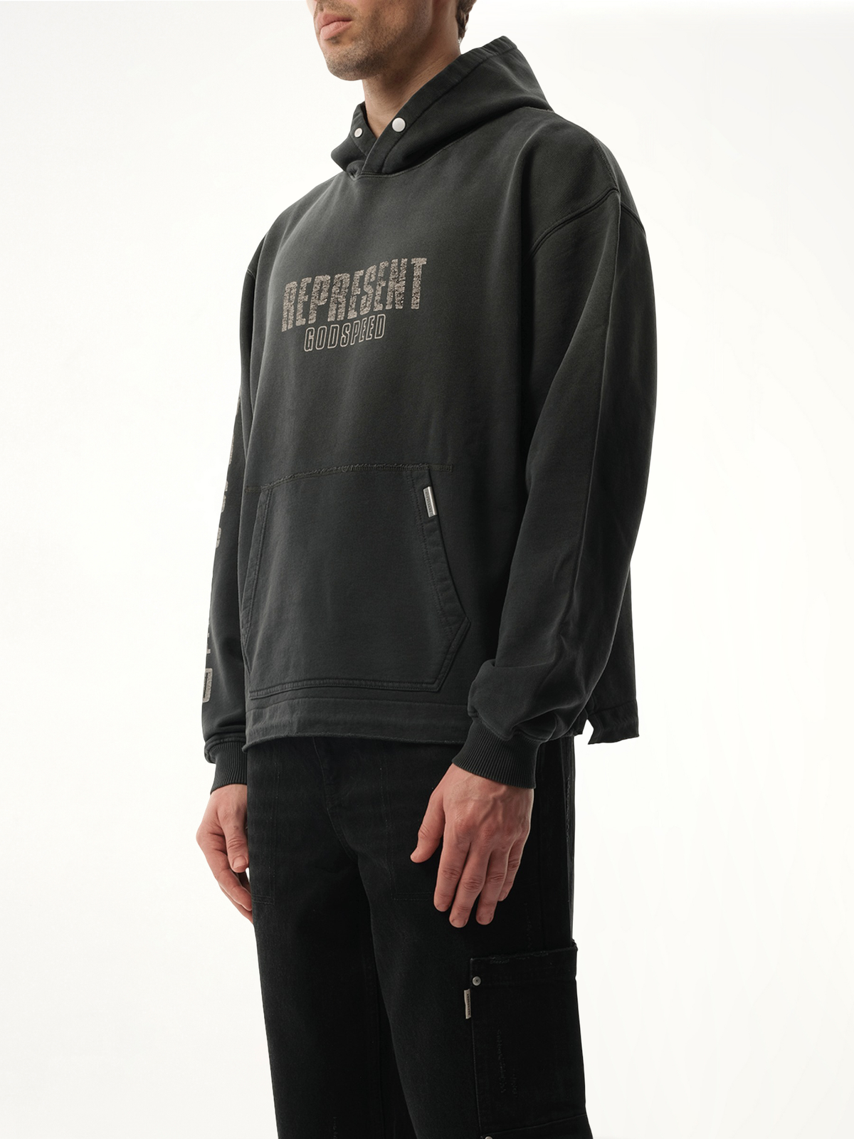 Godspeed Hoodie in Aged Black