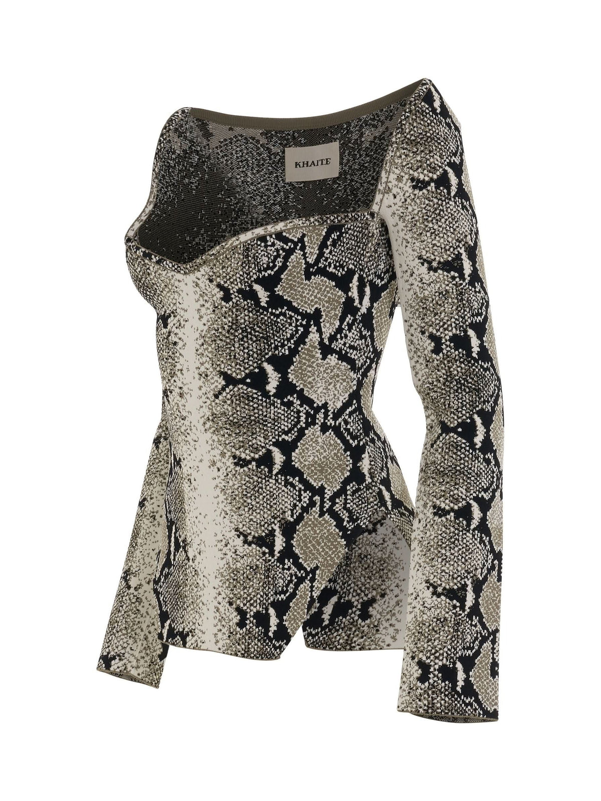 Maddy Bustier Long Sleeve Top in Roccia