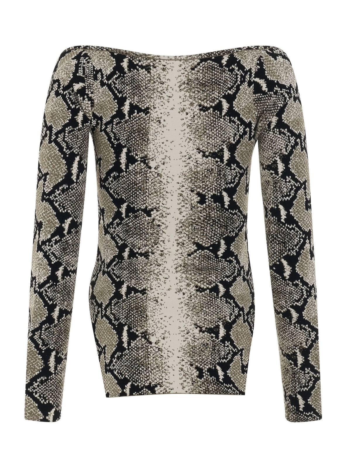 Maddy Bustier Long Sleeve Top in Roccia