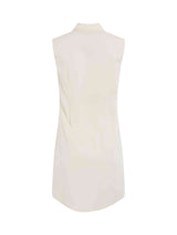 Poplin Shirt Dress in Antique White