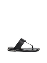 Double Chain Sandal in Black Side View | GIVENCHY