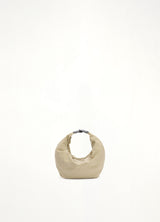 Fortune Croissant Filt Bag in Light Beige