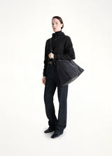 Belted Hobo Bag in Dark Chocolate