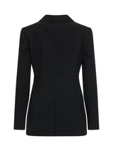 Starchy Wool Tricotine Jacket in Black