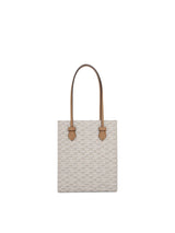 Cannes Vertical Tote GM with Stripes in Champagne