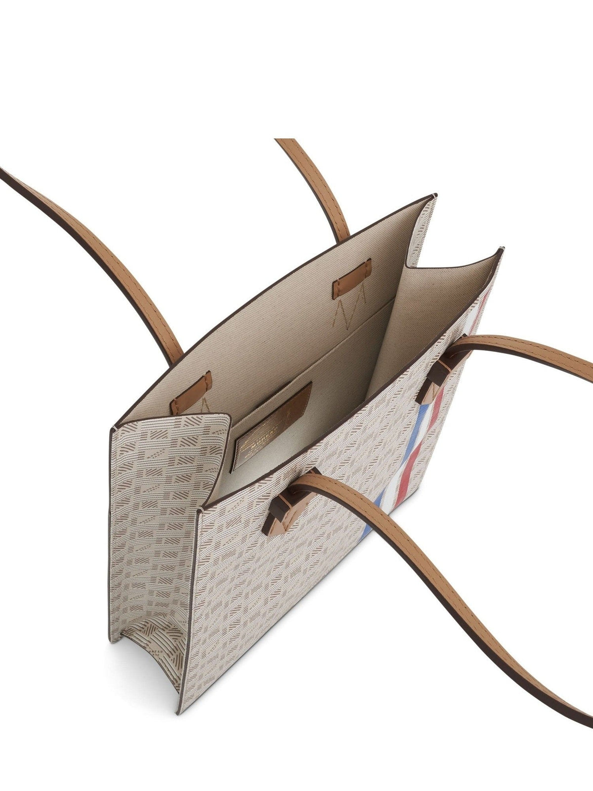 Cannes Vertical Tote GM with Stripes in Champagne