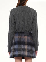 Mohair Skirt in Blue/Multicolour