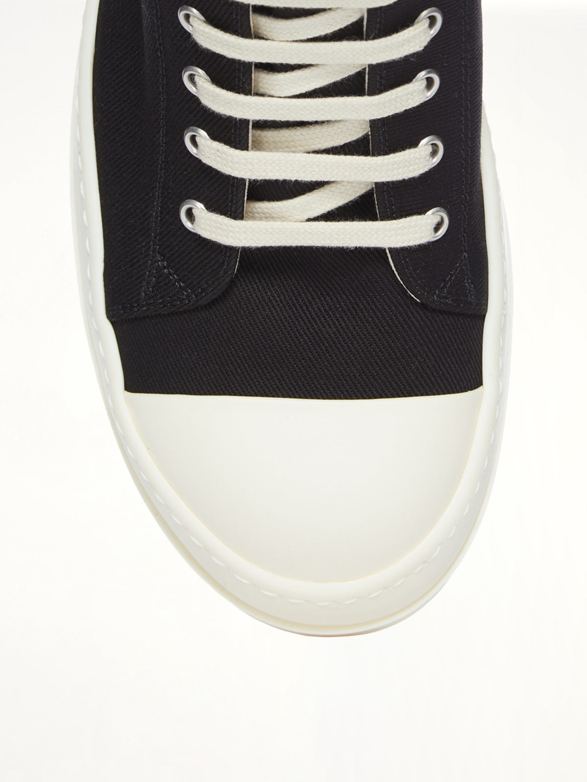 Low Sneaks in Black/Milk  | RICK OWENS DRKSHDW