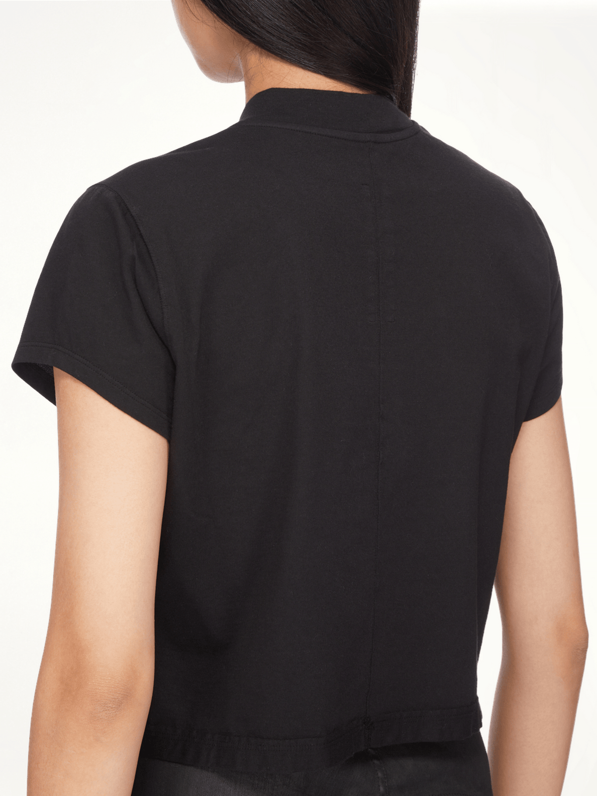 Cropped Small Level T-Shirt in Black