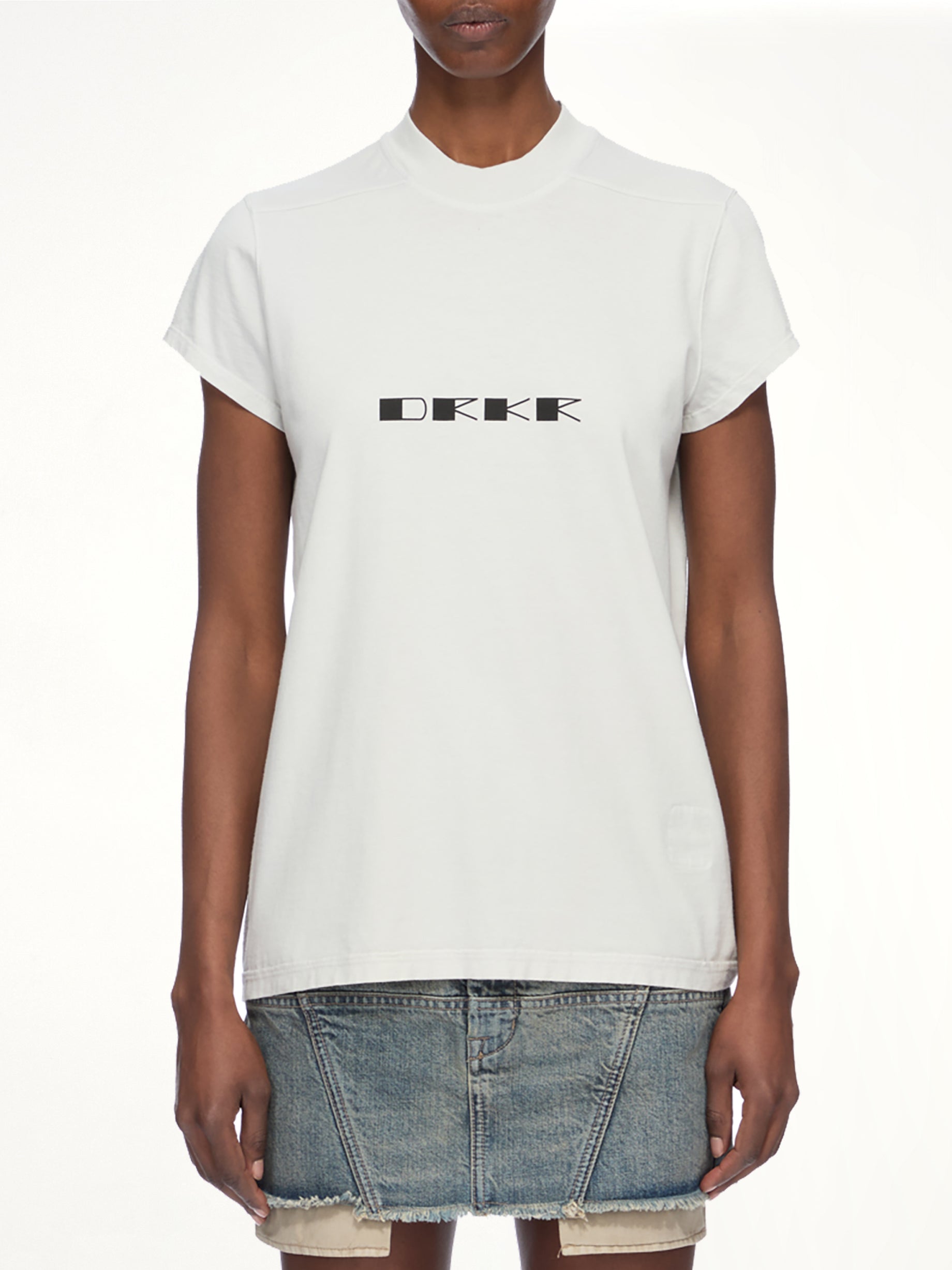 DRK Print Small Level T-Shirt in Milk Wash