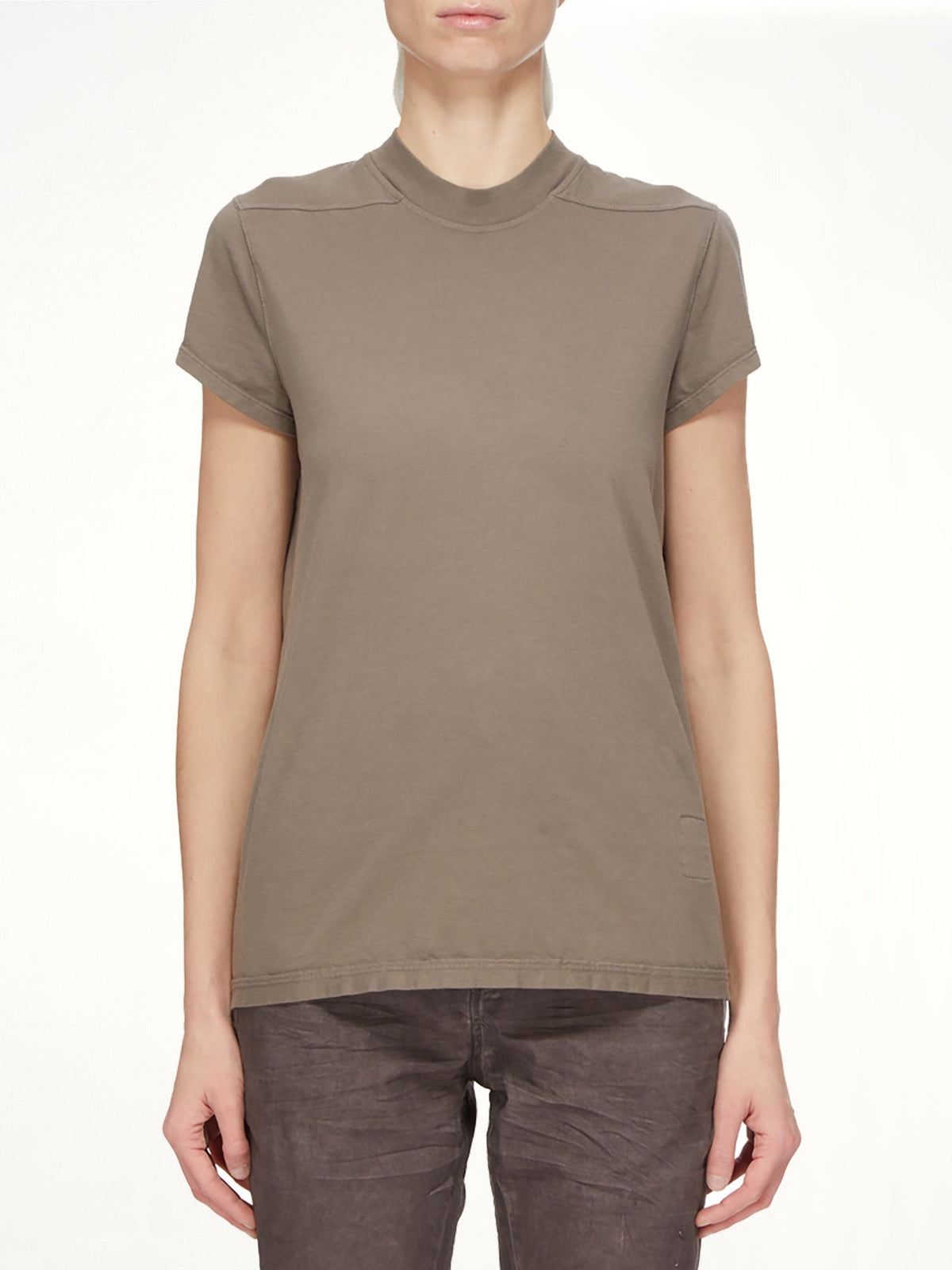 Cotton Jersey Small Level T-Shirt in Dust