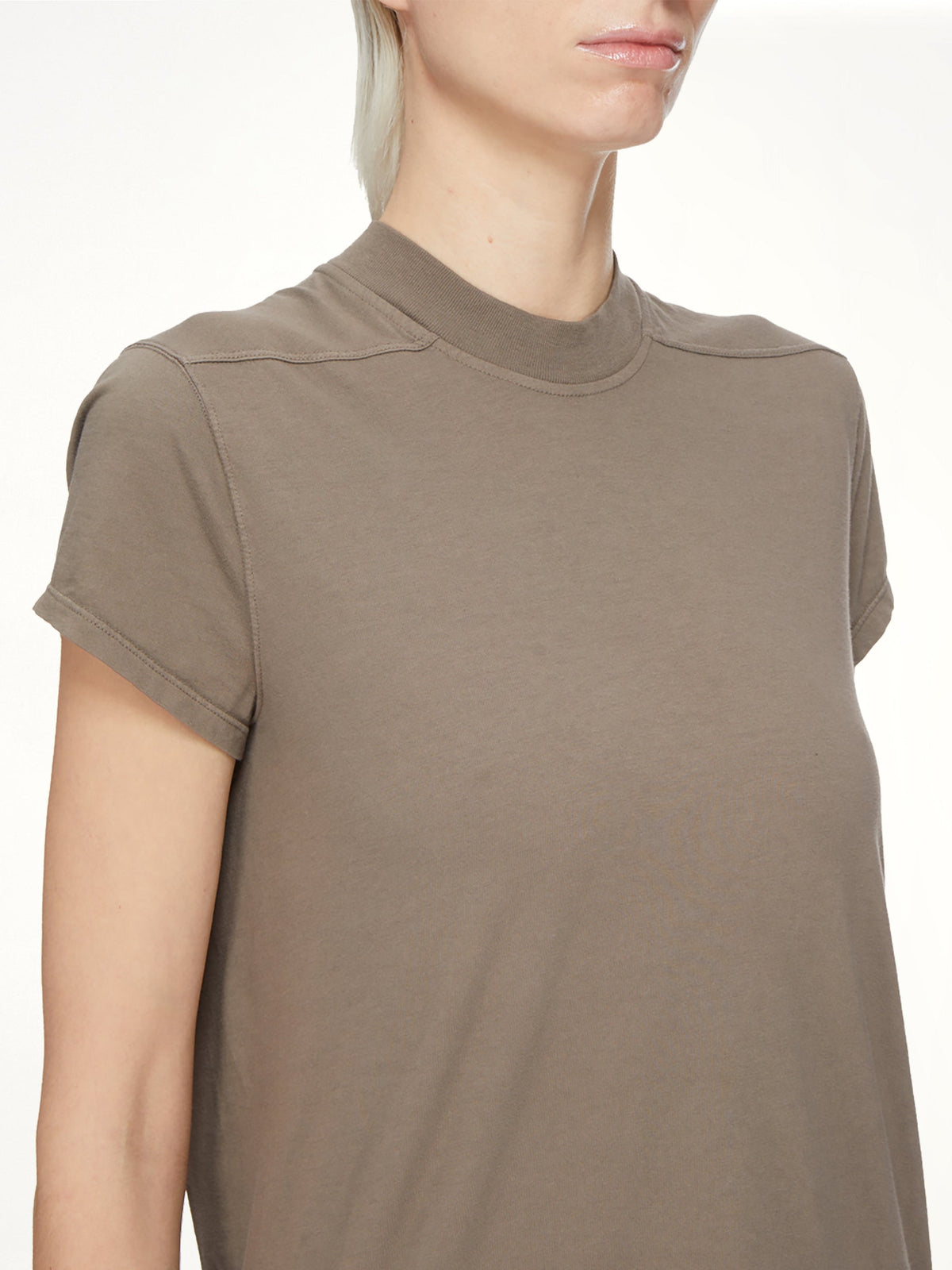 Cotton Jersey Small Level T-Shirt in Dust