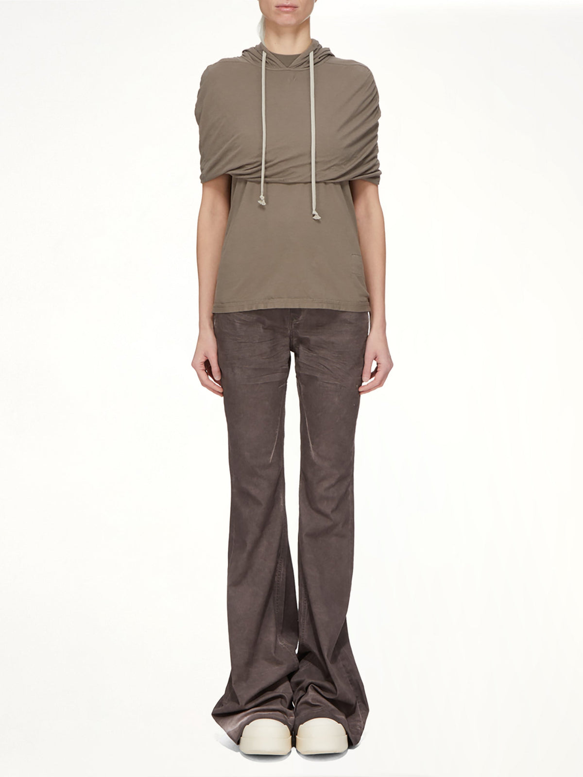 Cotton Jersey Small Level T-Shirt in Dust