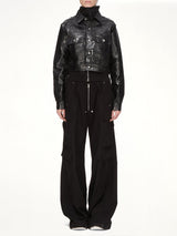 Flannel Double Cargo Jumbo Belas in Black