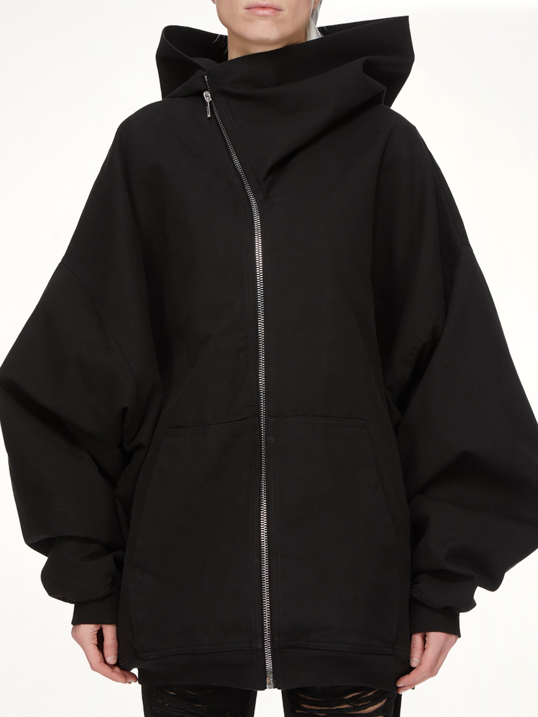 Mountain Hun Hooded Jacket in Black