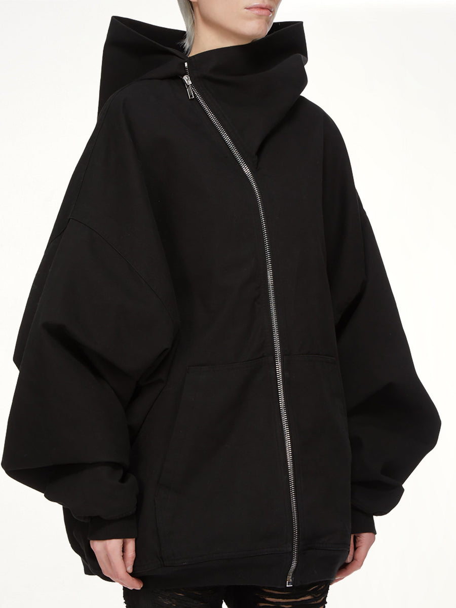 Mountain Hun Hooded Jacket in Black