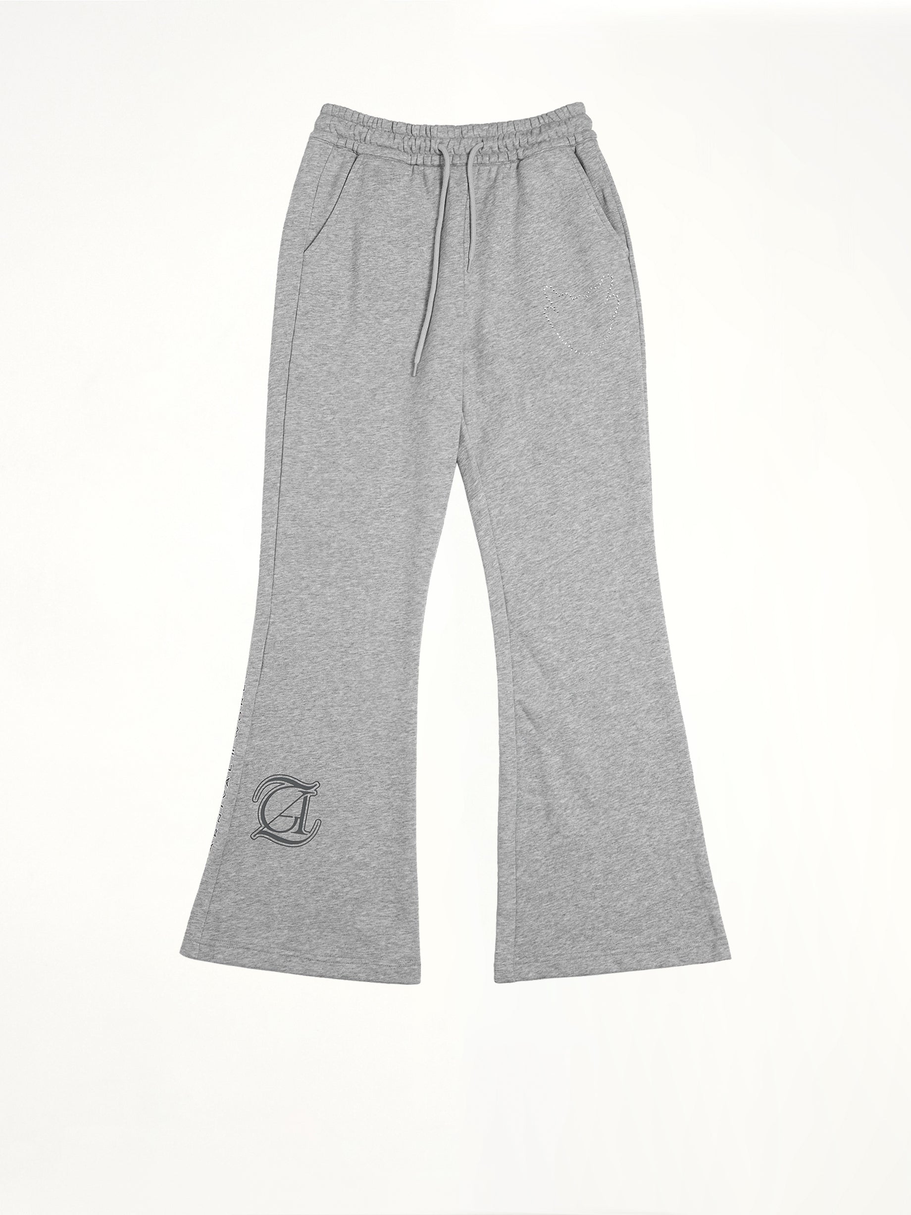 J Carnival II World Tour Flared Sweatpants in Light Grey