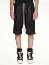 Wide Pusher Shorts in Black