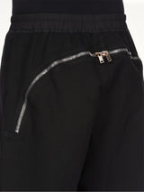 Long Boxers Butt Zip in Black