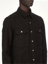 Woven Outershirt in Black