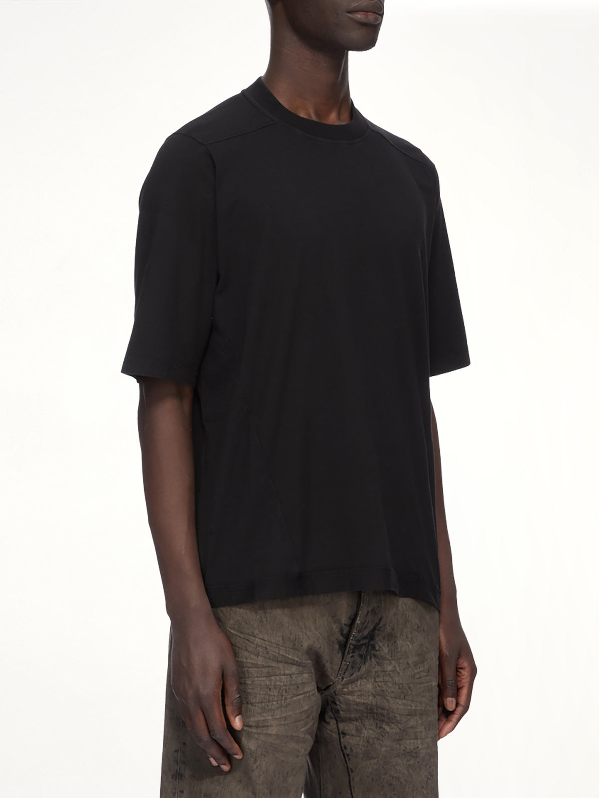 Cotton Jersey Walrus T-Shirt in Black