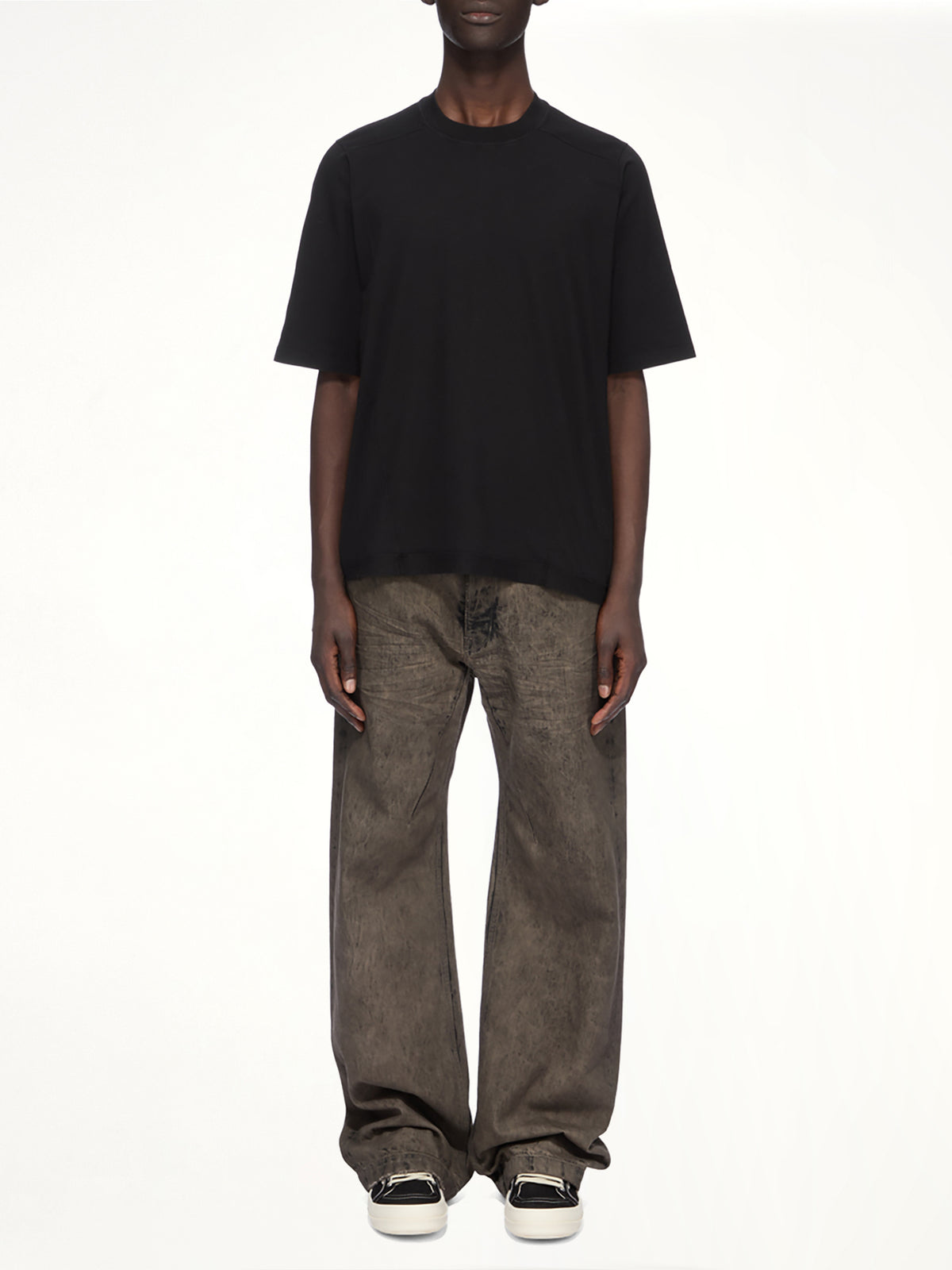 Cotton Jersey Walrus T-Shirt in Black