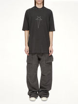 Pentagram Jumbo SS T-Shirt in Faded Black/Silver