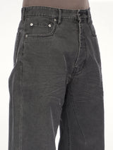 Cotton Canvas Geth Jeans in Gravel