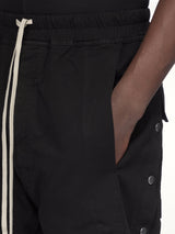 Cotton Twill Pusher Shorts in Black