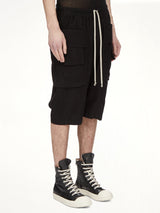 Light Flannel Creatch Cargo Pods in Black
