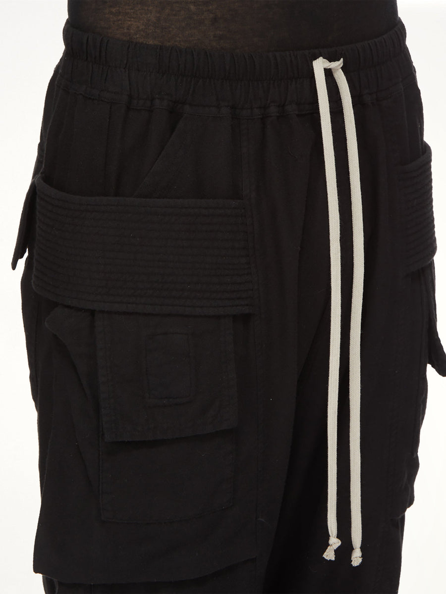 Light Flannel Creatch Cargo Pods in Black