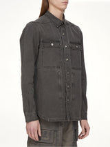 Cotton Canvas Outershirt in Gravel
