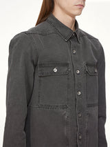 Cotton Canvas Outershirt in Gravel
