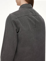 Cotton Canvas Outershirt in Gravel