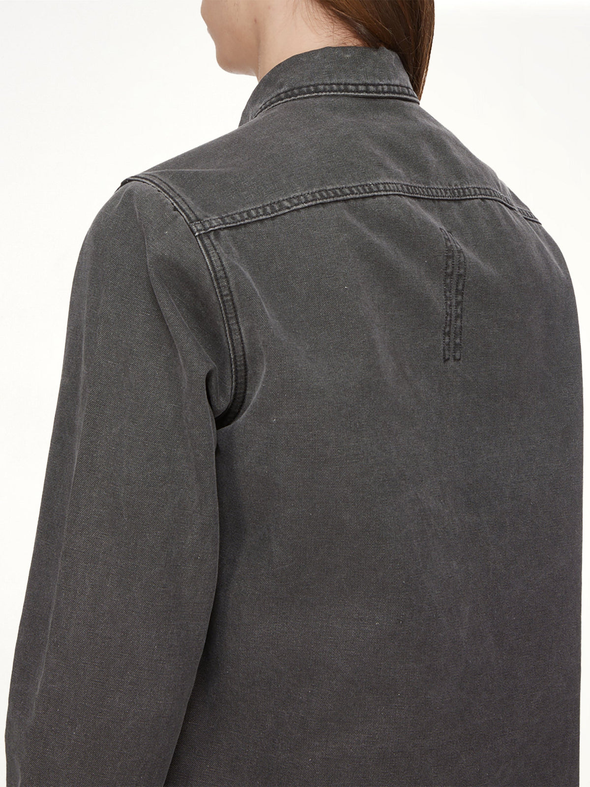 Cotton Canvas Outershirt in Gravel