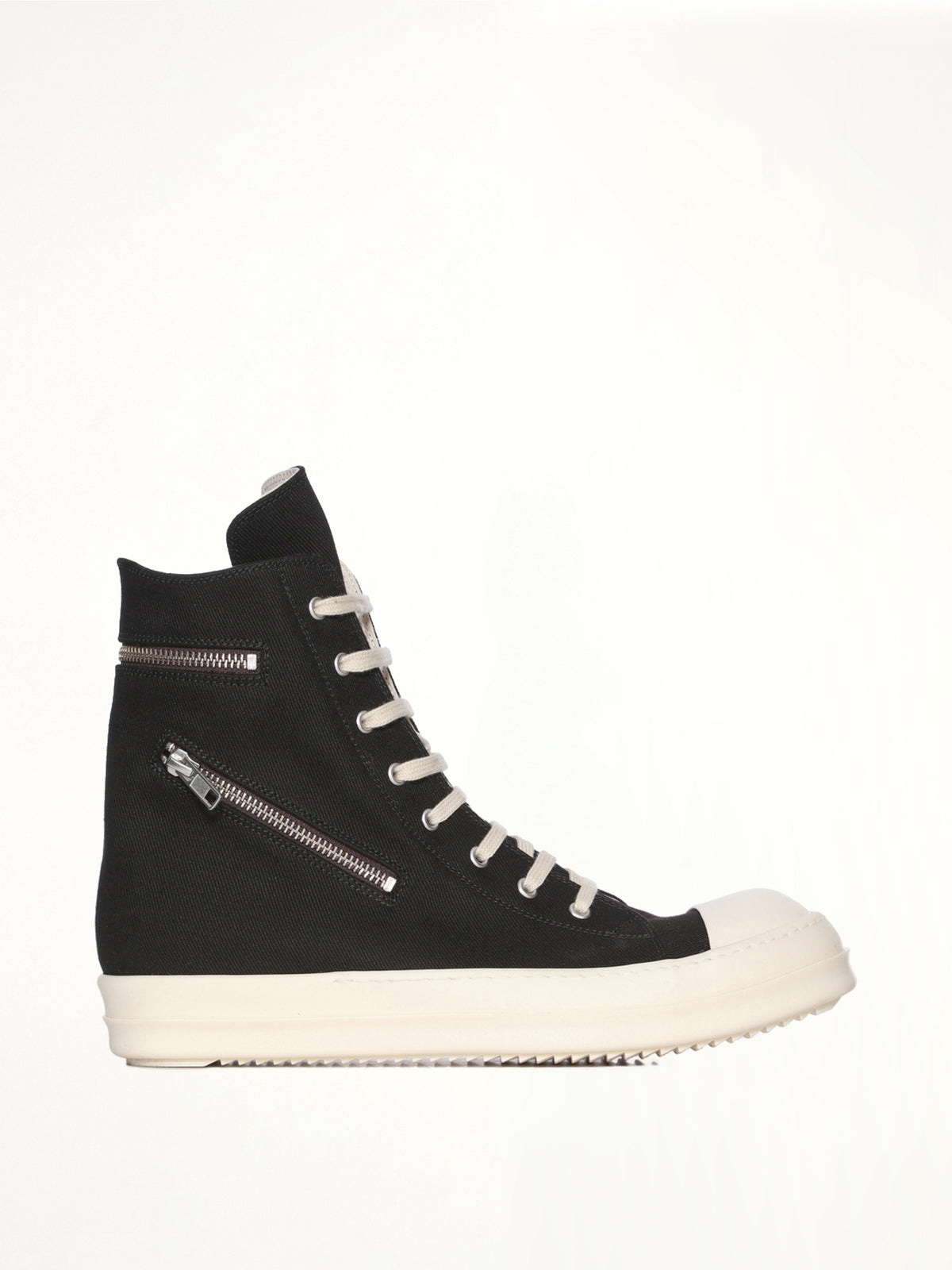 Overdyed Denim Cargo Sneaks in Black