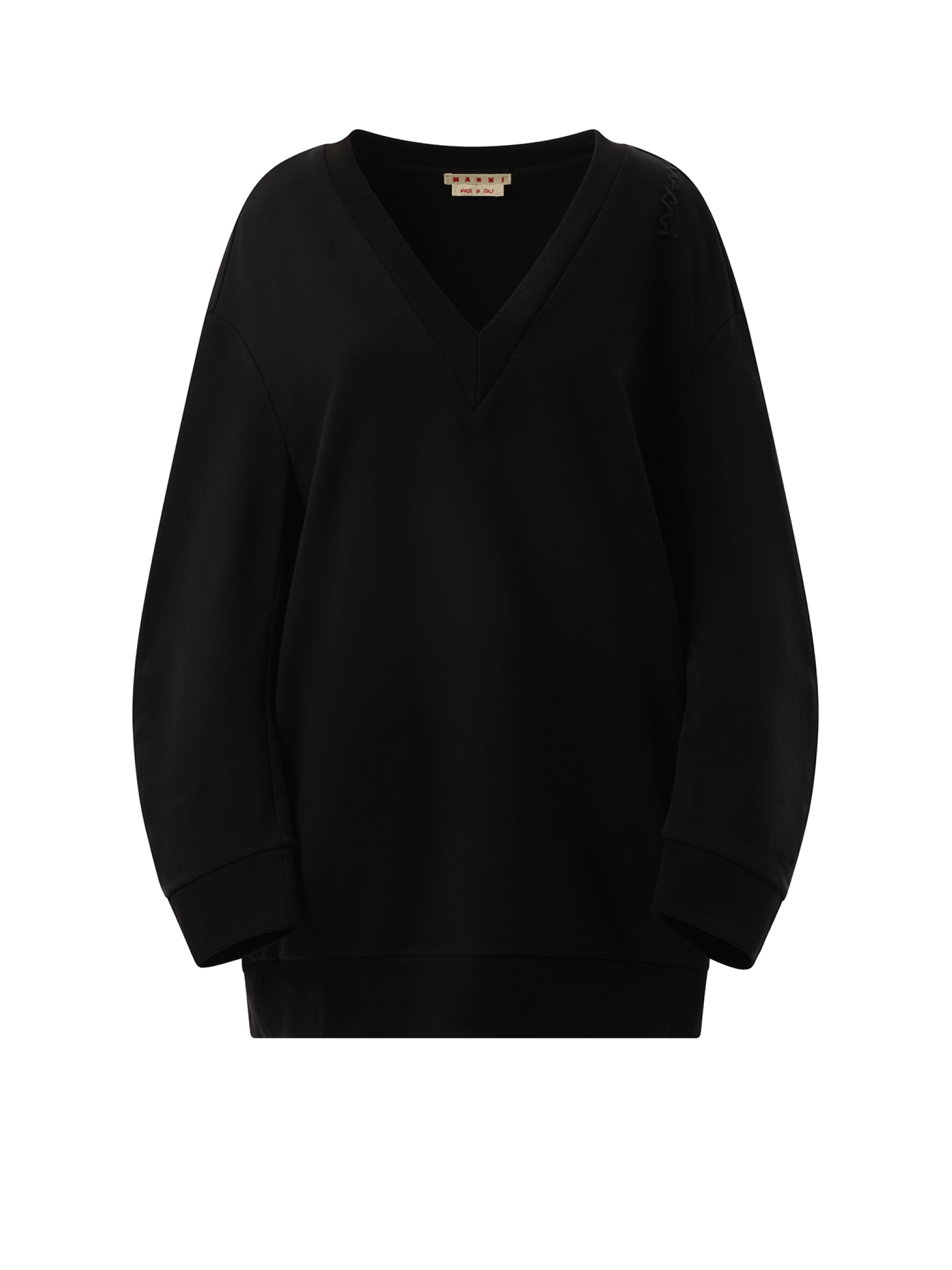 Oversized Sweatshirt Dress in Black