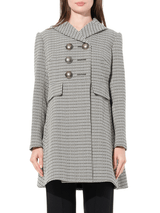 Cappotto Coat in Grey/Black
