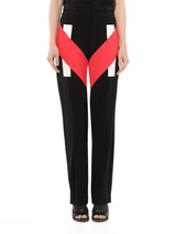 Pants in Black/Red
