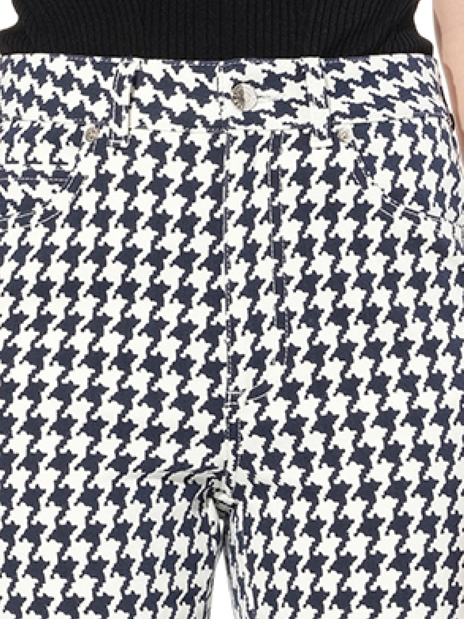 Dogtooth Jeans in White