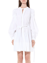 Abito Poplin Dress in White